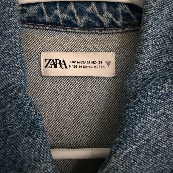 Make Offer • Zara Blue Denim Zip Front Dress - Picture 7 of 10